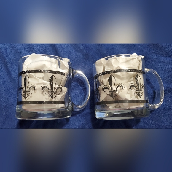 Libbey Fluer de Lis Coffee Mugs 13 oz - Picture 2 of 3
